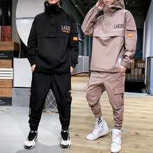 Load image into Gallery viewer, 2020 Workwear jacket men&#39;s Hooded Jacket+Pants 2PC Sets  baseball  loose Pullover coat &amp; Long Pants Mens Clothing
