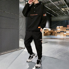 Load image into Gallery viewer, 2020 Workwear jacket men&#39;s Hooded Jacket+Pants 2PC Sets  baseball  loose Pullover coat &amp; Long Pants Mens Clothing
