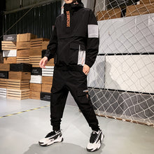 Load image into Gallery viewer, 2020 Workwear jacket men&#39;s Hooded Jacket+Pants 2PC Sets  baseball  loose Pullover coat &amp; Long Pants Mens Clothing
