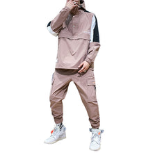 Load image into Gallery viewer, 2020 Workwear jacket men&#39;s Hooded Jacket+Pants 2PC Sets  baseball  loose Pullover coat &amp; Long Pants Mens Clothing
