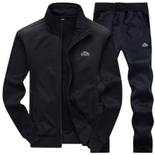Load image into Gallery viewer, Tracksuits Men Polyester Sweatshirt Sporting Fleece 2019 Gyms Spring Jacket + Pants Casual Men&#39;s Track Suit Sportswear Fitness
