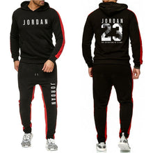 Load image into Gallery viewer, Abbigliamento di marca Degli Uomini di Modo Tuta casual Sportsuit Uomini Felpe Felpe Abbigliamento Sportivo JORDAN 23 Cappotto + Mutanda Degli Uomini di Set
