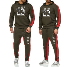 Load image into Gallery viewer, Abbigliamento di marca Degli Uomini di Modo Tuta casual Sportsuit Uomini Felpe Felpe Abbigliamento Sportivo JORDAN 23 Cappotto + Mutanda Degli Uomini di Set
