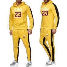 Load image into Gallery viewer, Abbigliamento di marca Degli Uomini di Modo Tuta casual Sportsuit Uomini Felpe Felpe Abbigliamento Sportivo JORDAN 23 Cappotto + Mutanda Degli Uomini di Set
