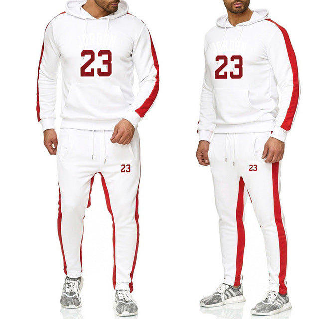 Abbigliamento di marca Degli Uomini di Modo Tuta casual Sportsuit Uomini Felpe Felpe Abbigliamento Sportivo JORDAN 23 Cappotto + Mutanda Degli Uomini di Set