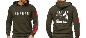 Abbigliamento di marca Degli Uomini di Modo Tuta casual Sportsuit Uomini Felpe Felpe Abbigliamento Sportivo JORDAN 23 Cappotto + Mutanda Degli Uomini di Set