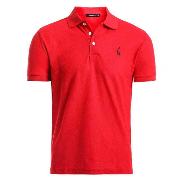 NEGIZBER nouveau homme Polo hommes décontracté cerf broderie coton Polo chemise hommes à manches courtes haute quantité polo hommes